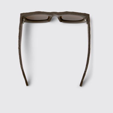 Overhead view of HIRMU Sunglasses Brown HIRMU Acetate Sunglasses
