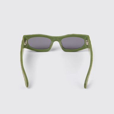 Overhead view of CAMPERLAB SUNGLASSES Green HIRMU Acetate Sunglasses