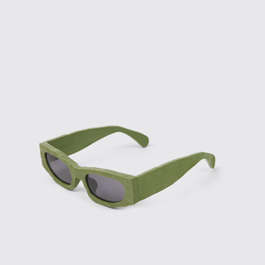 Front view of CAMPERLAB SUNGLASSES Green HIRMU Acetate Sunglasses
