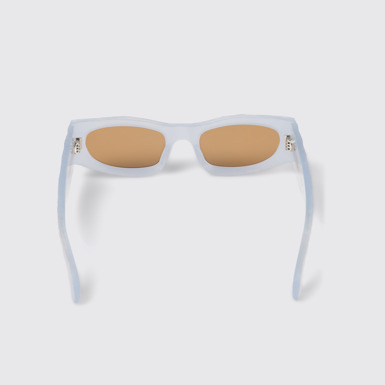 Overhead view of CAMPERLAB SUNGLASSES Light gray HIRMU Acetate Sunglasses