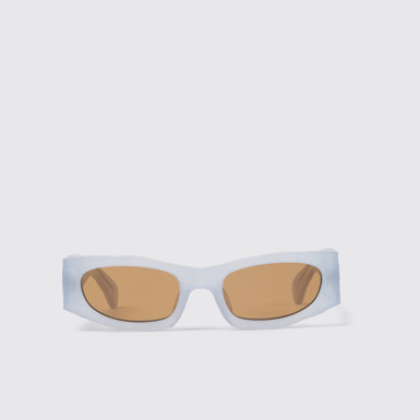 Side view of CAMPERLAB SUNGLASSES Light gray HIRMU Acetate Sunglasses