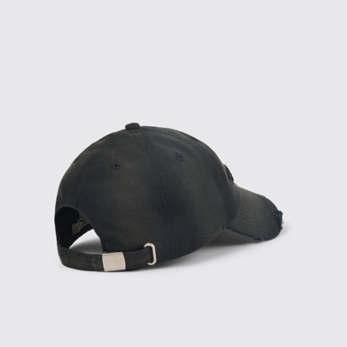 Back view of CAMPERLAB CAP Black sprayed cap