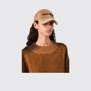 CAMPERLAB CAP Beige sprayed cap