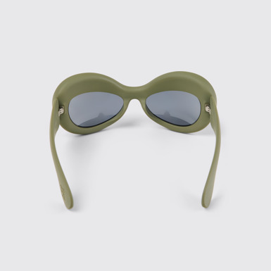 Overhead view of CAMPERLAB SUNGLASSES Green PULLA Acetate Sunglasses