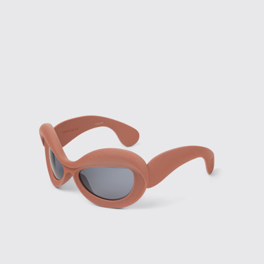 Front view of CAMPERLAB SUNGLASSES Terracotta PULLA Acetate Sunglasses