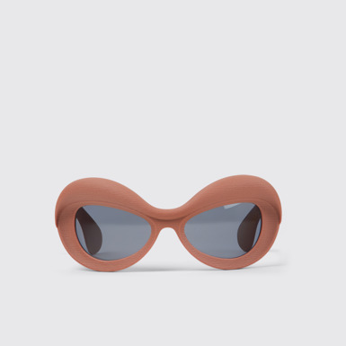 Side view of CAMPERLAB SUNGLASSES Terracotta PULLA Acetate Sunglasses