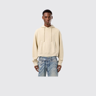 Hoodie Beige Cotton Hoodie