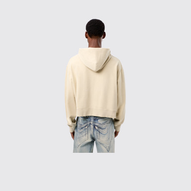 Hoodie Beige Cotton Hoodie