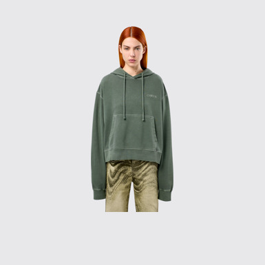 Hoodie Green Cotton Hoodie