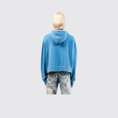 Hoodie Blue Organic Cotton Hoodie