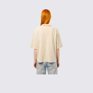 T-Shirt Beige Cotton T-shirt