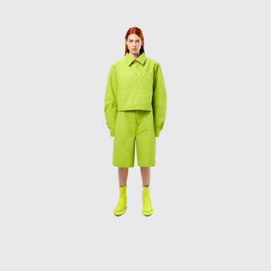 Tech Shorts Calções em algodão/nylon verdes