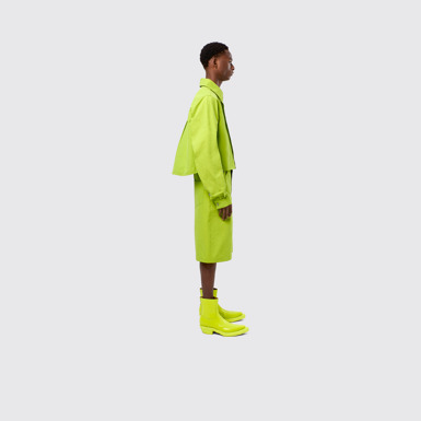 Tech Shirt Green Cotton/Nylon Shirt