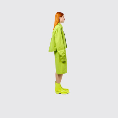 Tech Shirt Green Cotton/Nylon Shirt