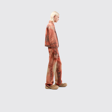 Denim Jacket Burnt Orange Denim Jacket