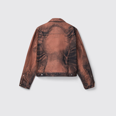 CAMPERLAB DENIM Veste en denim marron-noir
