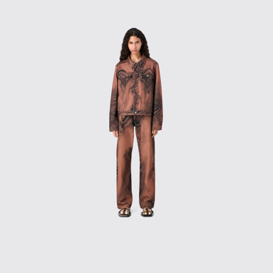 CAMPERLAB DENIM Jean en denim marron-noir