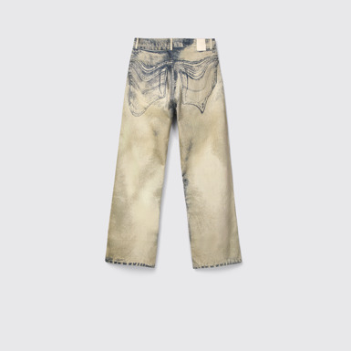 Back view of CAMPERLAB DENIM Sand-black Denim Jeans