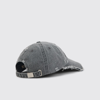 Back view of CAMPERLAB CAP Faded Black Distorted Washed Cap