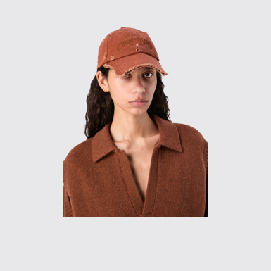 Cap Faded Terracotta Distorted Washed Cap