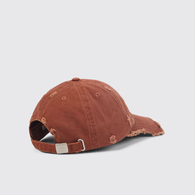 Back view of Cap Faded Terracotta Distorted Washed Cap