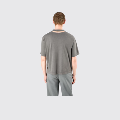 T-Shirt Faded Black Mineral Dye Boxy T-Shirt