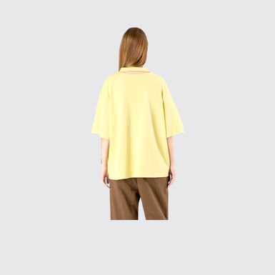 T-Shirt Yellow Mineral Dye Boxy T-Shirt