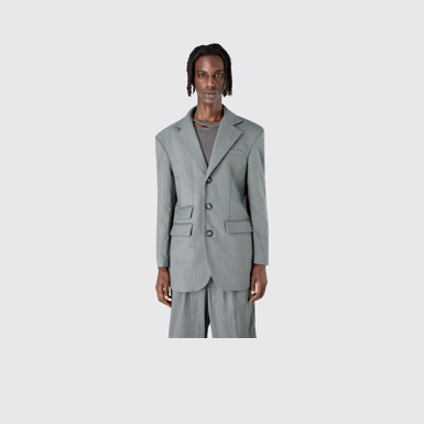 Tailored Blazer Gray ECONYL® Suit Blazer