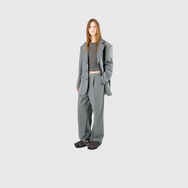 Tailored Blazer Gray ECONYL® Suit Blazer