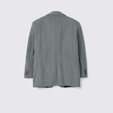 Back view of Tailored Blazer Gray ECONYL® Suit Blazer