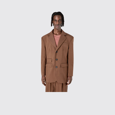 Tailored Blazer Brown ECONYL® Suit Blazer