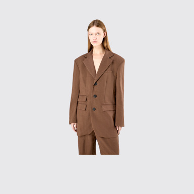 Tailored Blazer Brown ECONYL® Suit Blazer