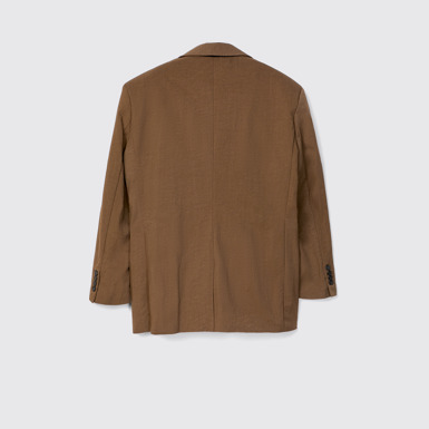 Back view of Tailored Blazer Brown ECONYL® Suit Blazer
