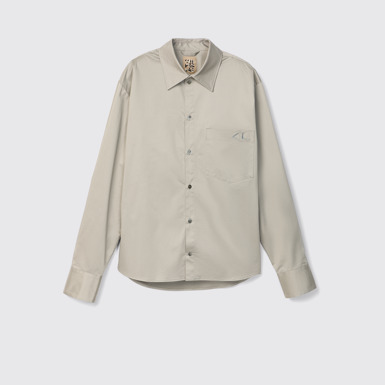 Cotton Shirt Camisa de algodón gris