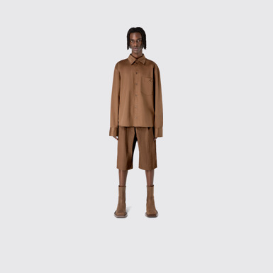 Cotton Shirt Brown Cotton Shirt