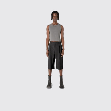 Tailored Shorts Black Technical Suit Shorts