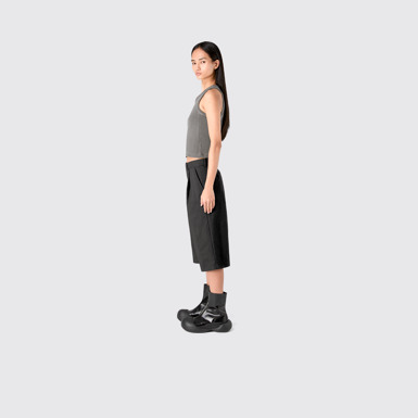 Tailored Shorts Black Technical Suit Shorts