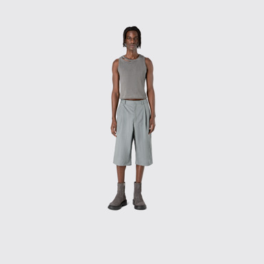 Tailored Shorts Kurze Anzughose aus Funktionsstoff in Grau