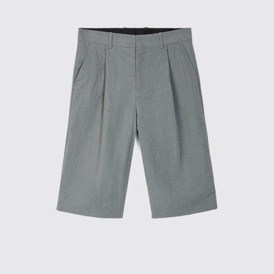 Tailored Shorts Kurze Anzughose aus Funktionsstoff in Grau