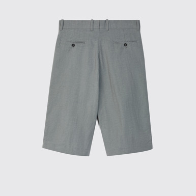 Back view of Tailored Shorts Gray Technical Suit Shorts