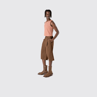 Tailored Shorts Brown Technical Suit Shorts