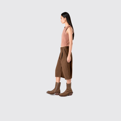 Tailored Shorts Brown Technical Suit Shorts