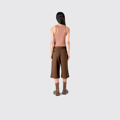 Tailored Shorts Brown Technical Suit Shorts