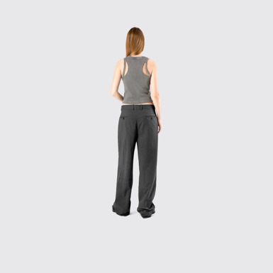 Tailored Trousers Black Technical Suit Trousers