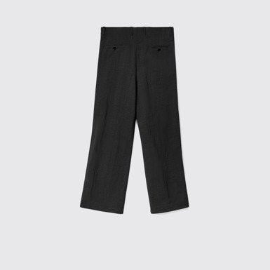 Back view of Tailored Trousers Black Technical Suit Trousers
