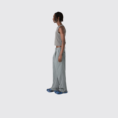 Tailored Trousers Gray Technical Suit Trousers