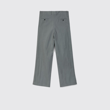 Back view of Tailored Trousers Gray Technical Suit Trousers
