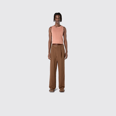 Tailored Trousers Brown Technical Suit Trousers