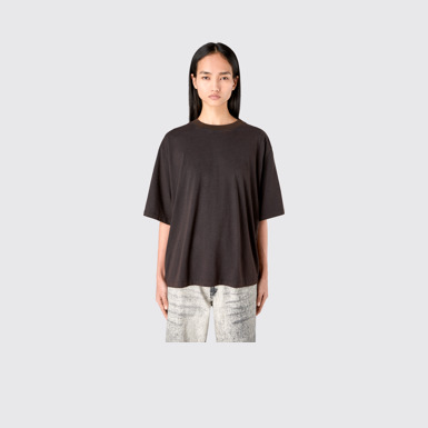 CAMPERLAB JERSEY Faded Black Boxy T-shirt