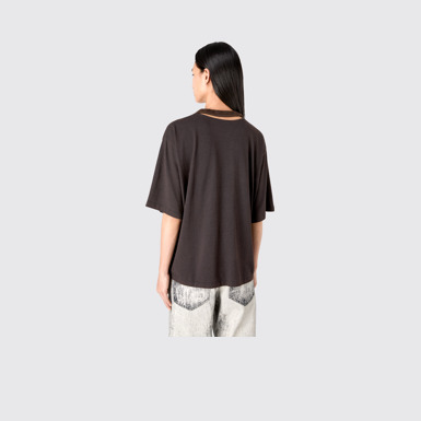 CAMPERLAB JERSEY Faded Black Boxy T-shirt